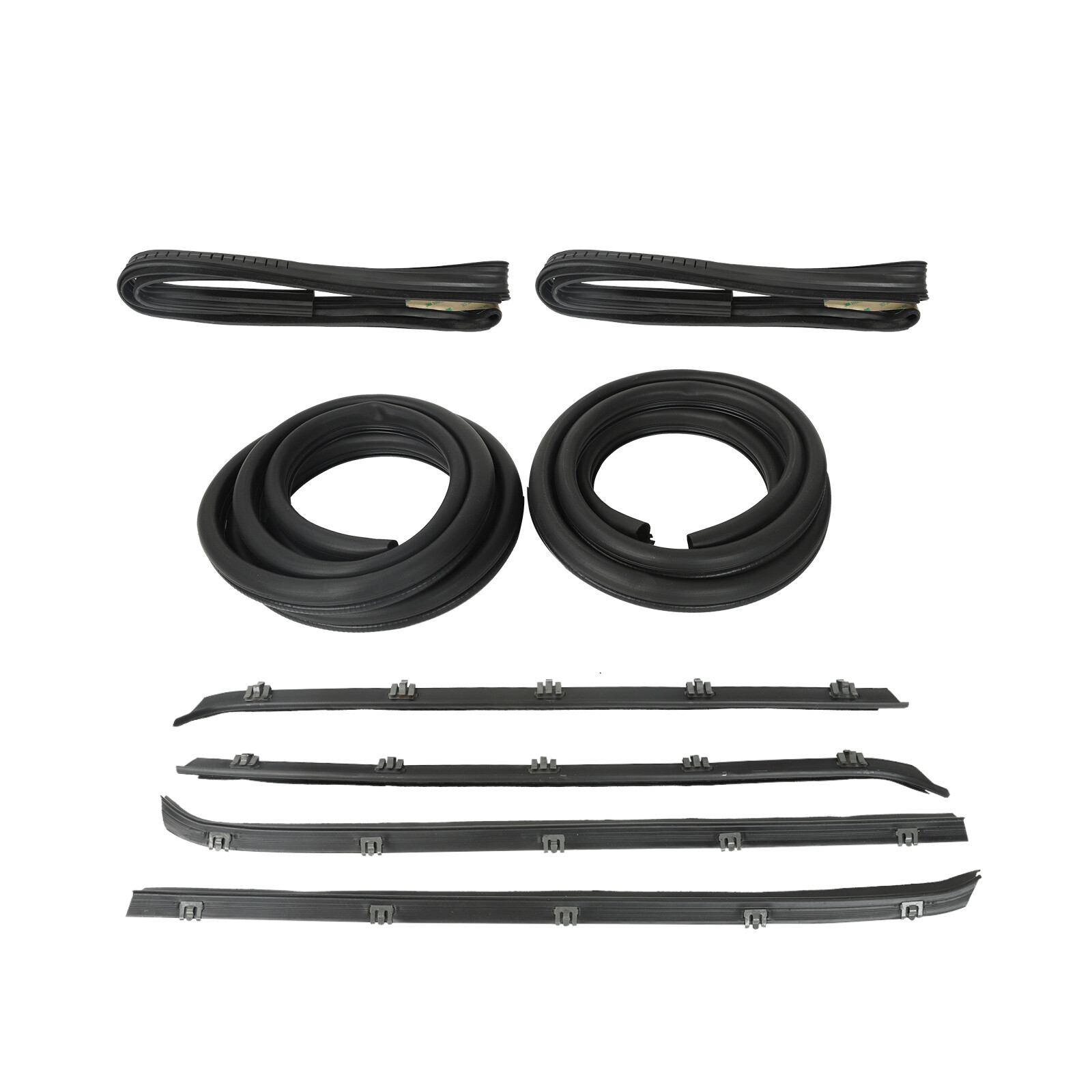 Front Door Window Molding Rubber Trim Seal Weatherstrip Kit for Chevy GMC 81-91
