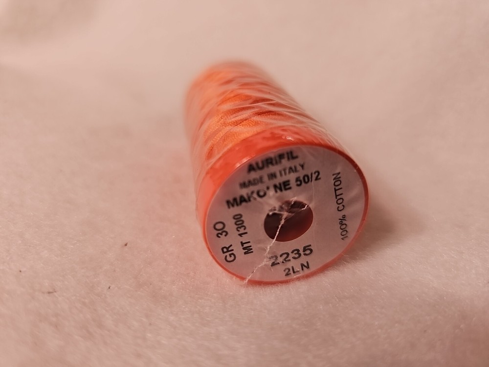 AURIFIL Quilting Thread - 50 WT - 1422 yds #2235 Orange