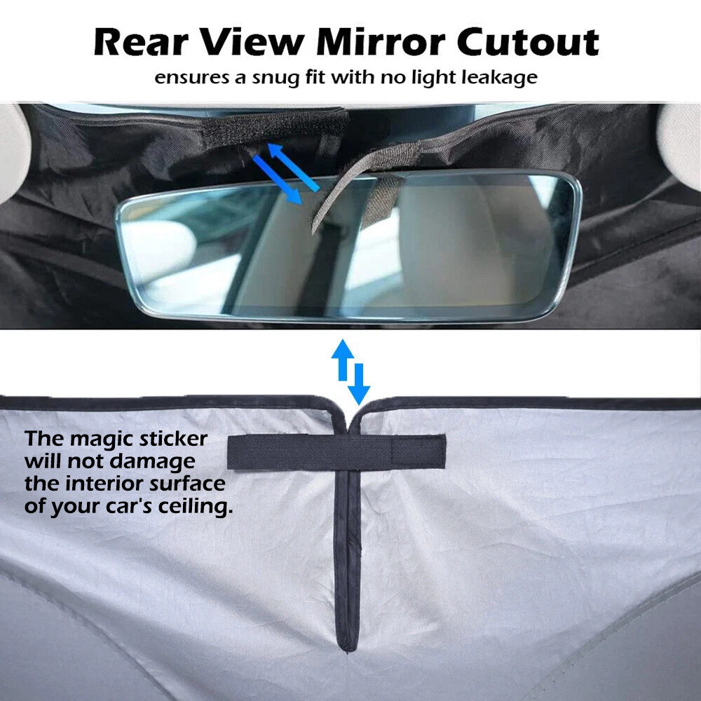 Foldable Windshield Sun Shade Car Front Window Sunshade UV Protector Cover Visor