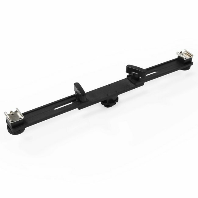 13" Macro Twin Speed Light Flash Hot Shoe Mounting Bracket Mount Holder Studio