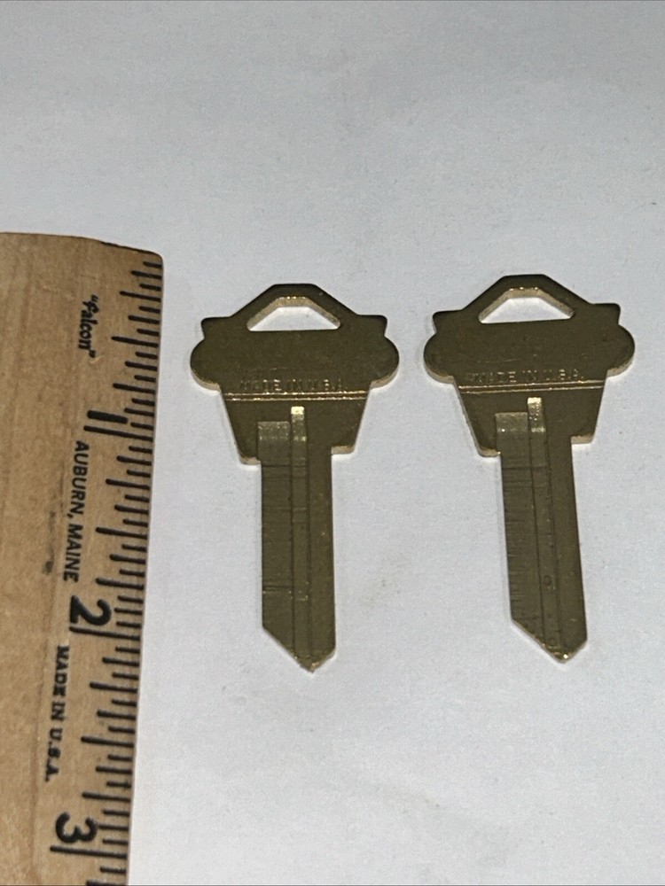 Weslock WK2 Brass Key Blanks x2