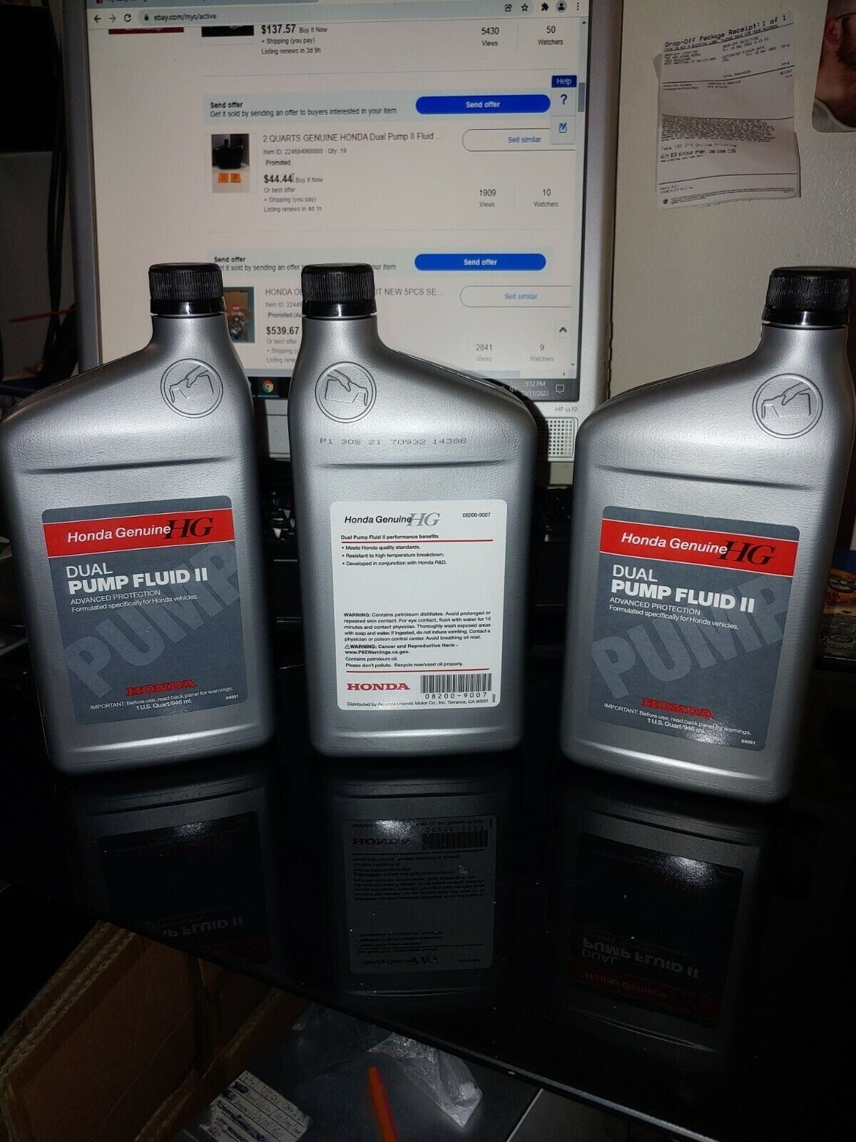 3 QTS ACURA GENUINE OEM AWD FLUID DPSF w/ WASHERS 08200-9007A MDX RDX TL