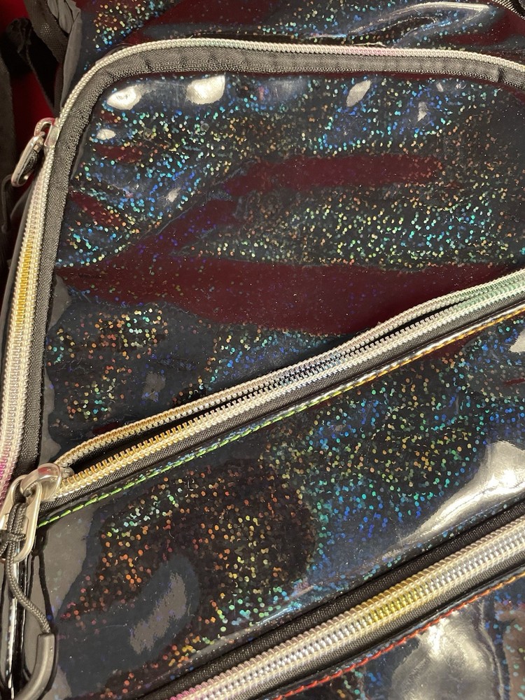 REINOS Hiking Hydration Backpack Black Multicolor Multiple Compartments Mesh