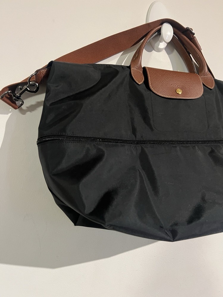 Longchamp Le Pliage Expandable Black Tote Bag