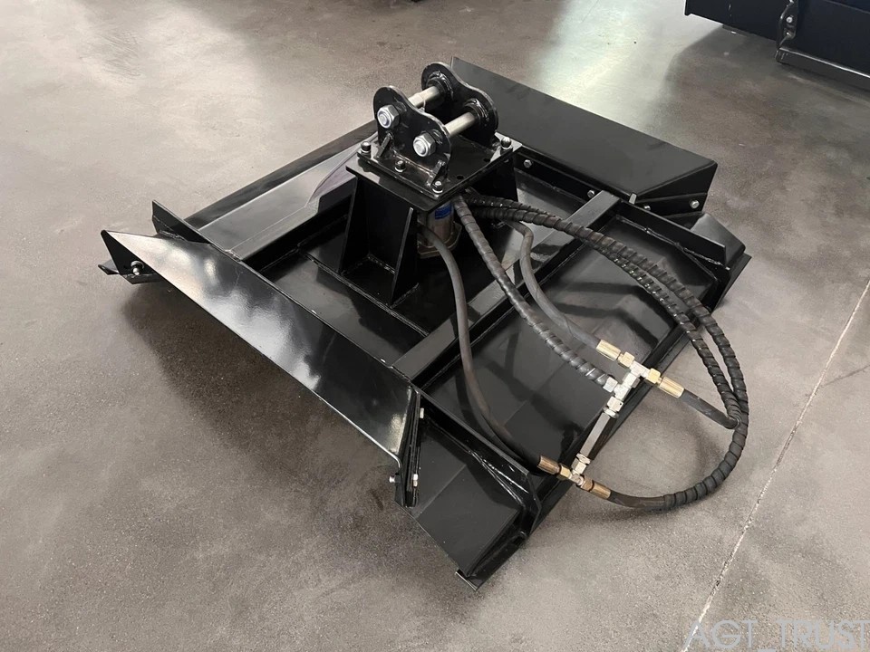 AGT 35in Black Brush Mower Mini Excavator Cutter Mower Attachment 110KG |12EX-RC