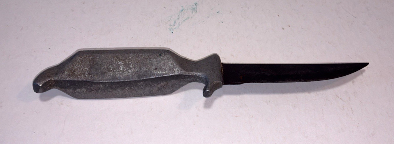 Ideal Products Inc. Ideal’s Silver FIST FITTER Fixed Blade Knife Japan 4" Blade