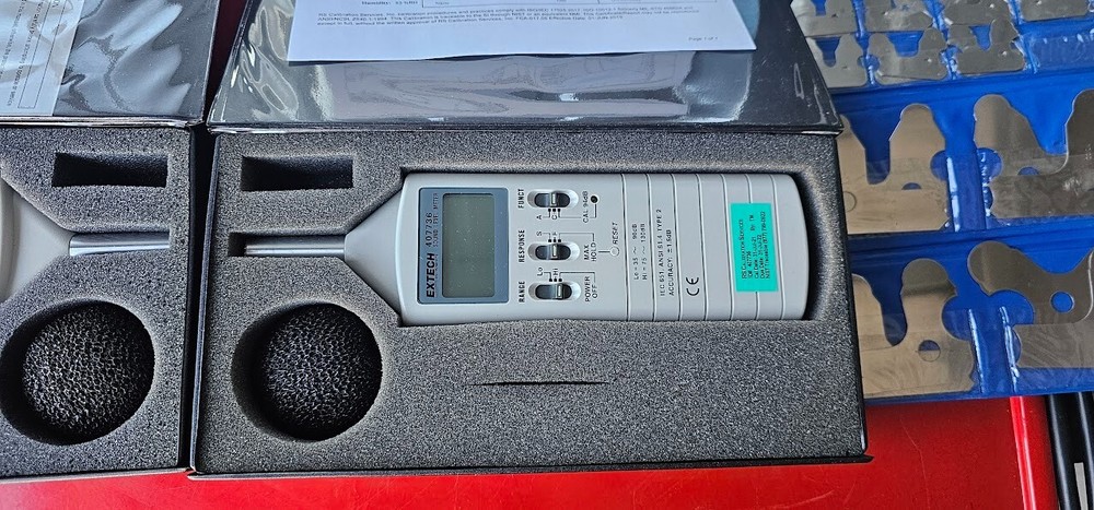 Extech 407736 Sound Level Meter Type 2 dB Meter set of 2