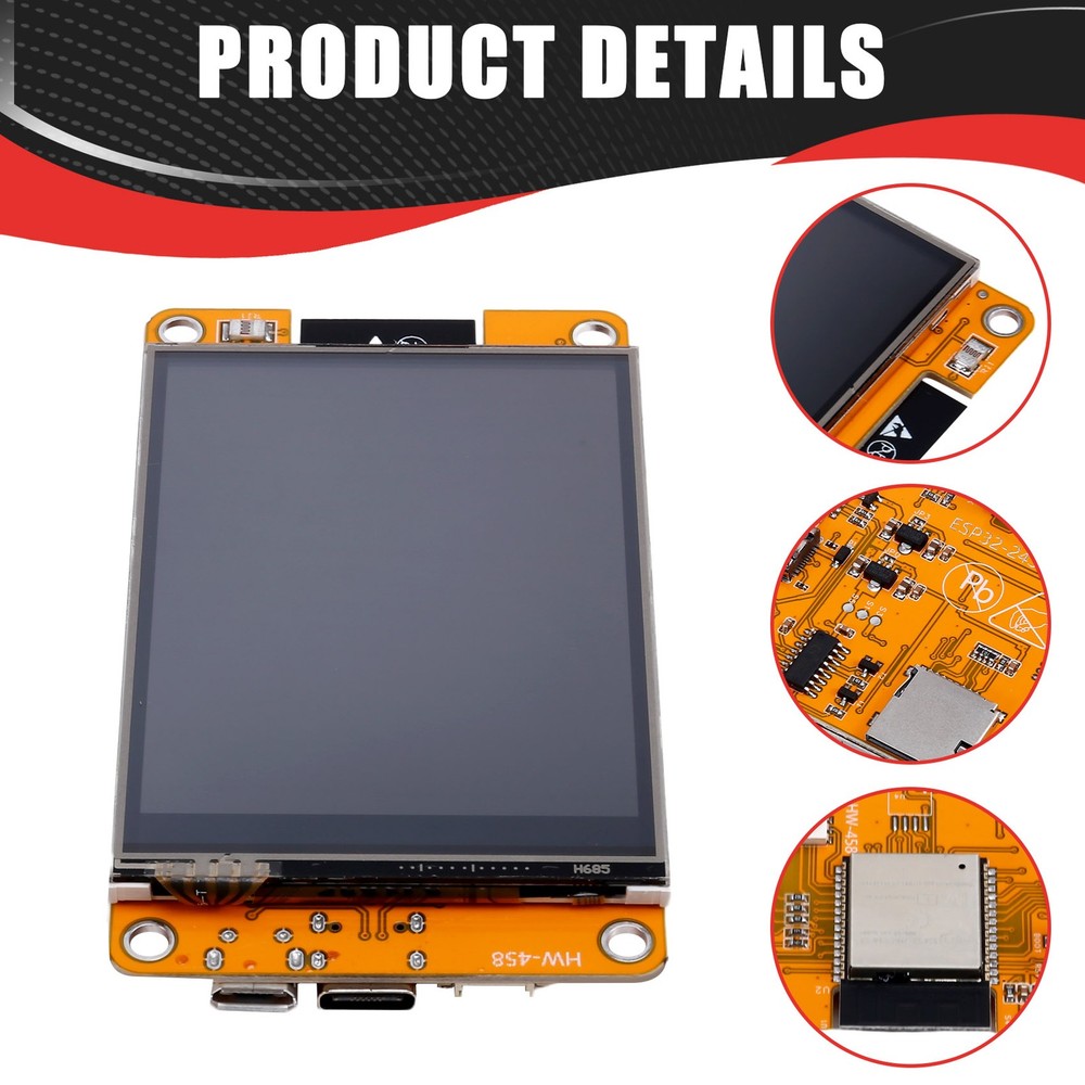 Development Board, WiFi, Bluetooth, 2.8, Display, TFT, To7782