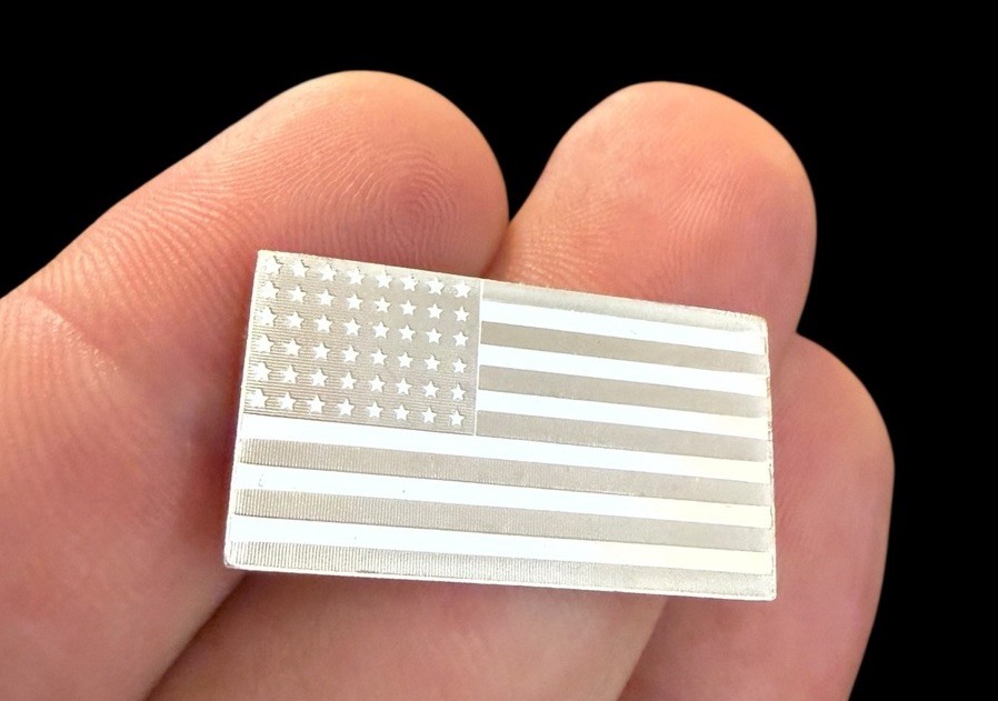 Sterling Silver Historic Flags Collection - 25th U.S. Flag