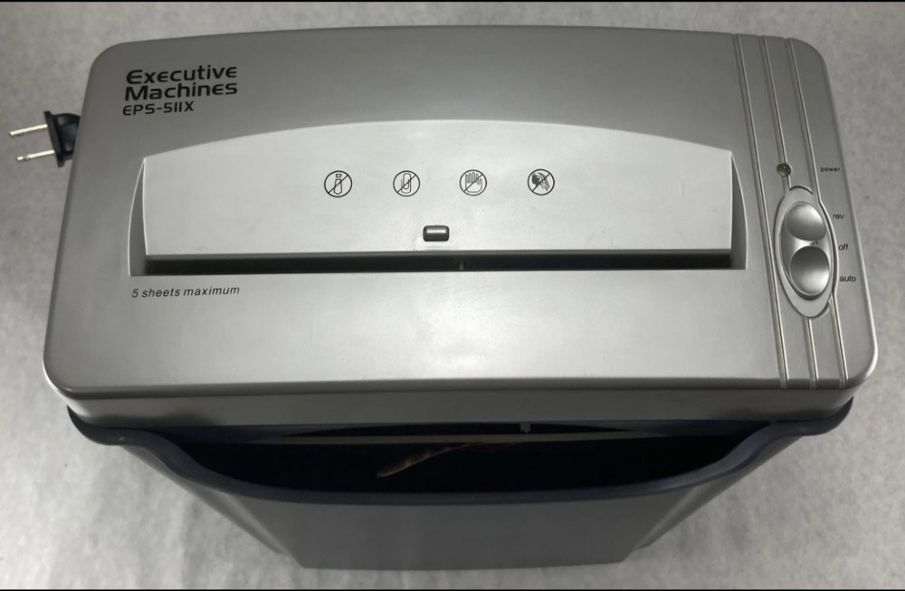 Executive Machines Multi Sheet Crosscut Paper Shredder EPS-511X