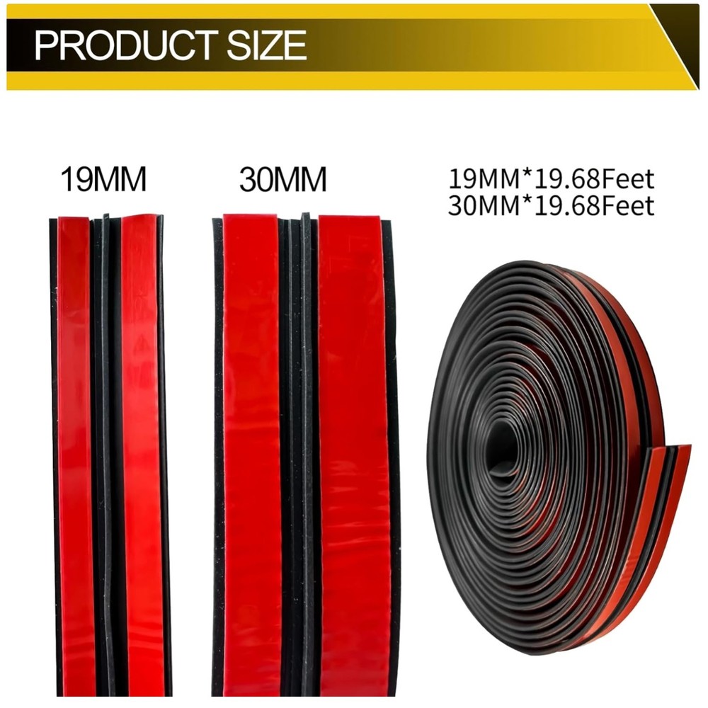 Car Front Rear Windshield Rubber Seal Kit