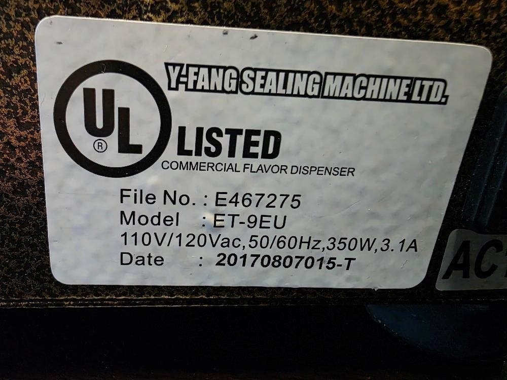 FRUCTOSE DISPENSER MACHINE: ET-9EU Y-Fang Flavor Dispenser 88 Sweet Inc