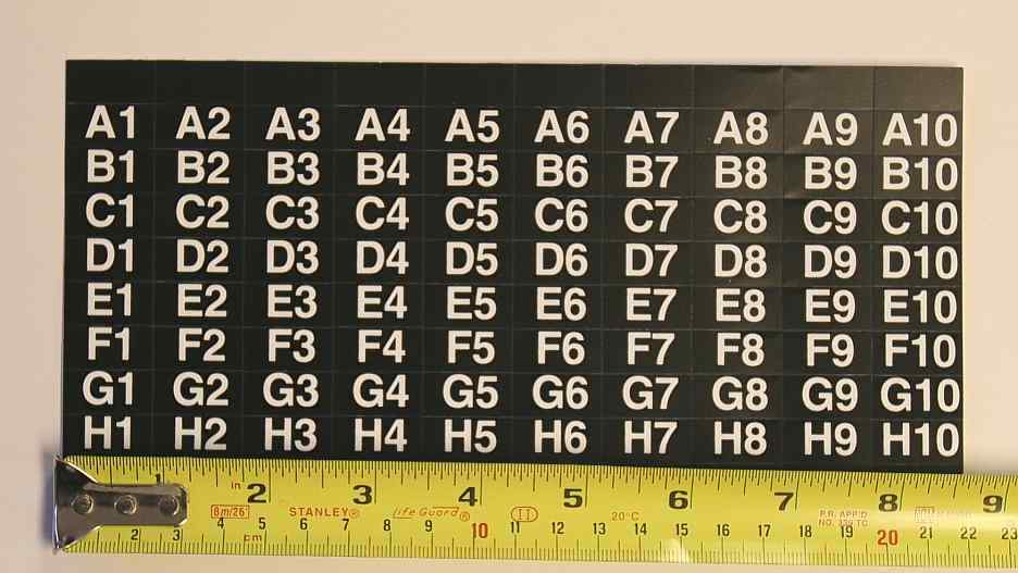 (AP) AUTOMATIC PRODUCTS SNACK MACHINE SELECTION SHEET LABEL 4600, 6600, 7600,113