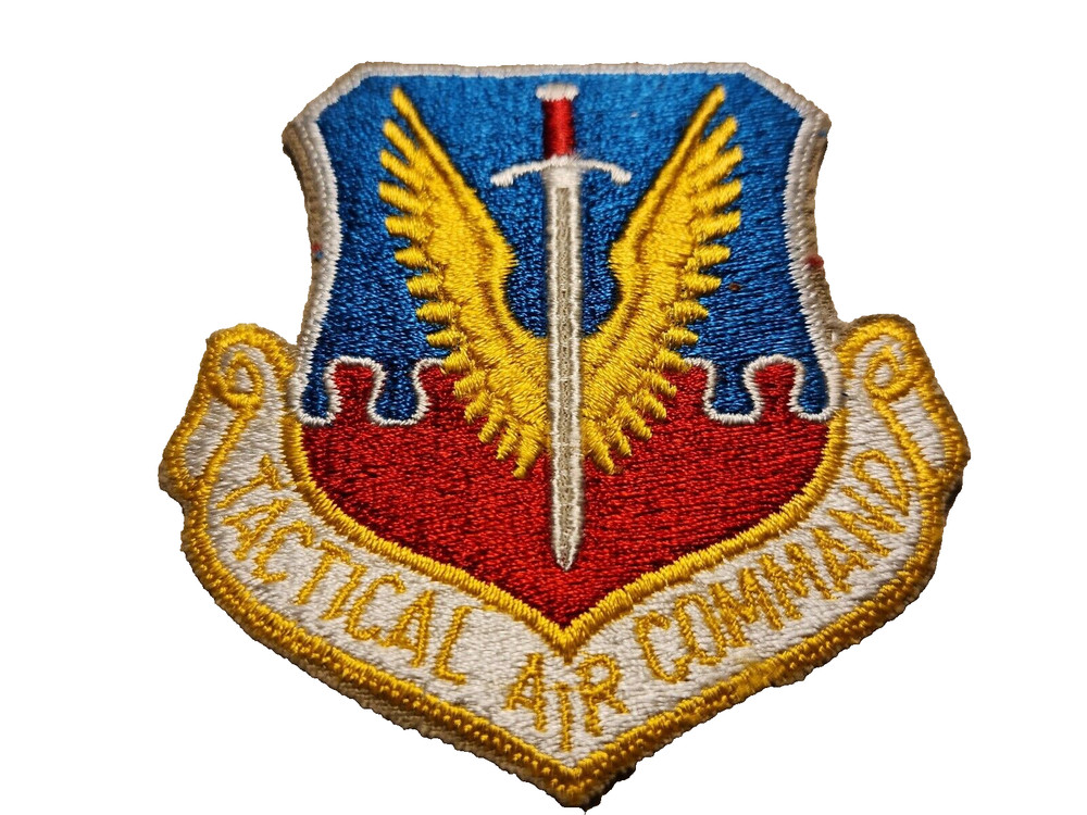 Original Cold War Era U.S. Air Force "Tactical Air Command" Uniform Patch JbX36