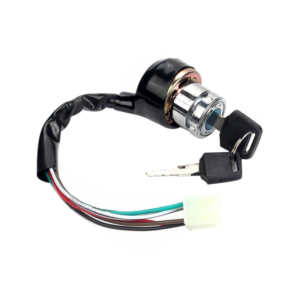 New ON/OFF Motorcycle 6-Wires Ignition Starter Switch Lock 2 Keys Universal