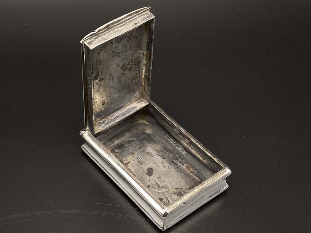 Antique Georgian Solid Silver Snuff Box 1810 Thropp & Taylor