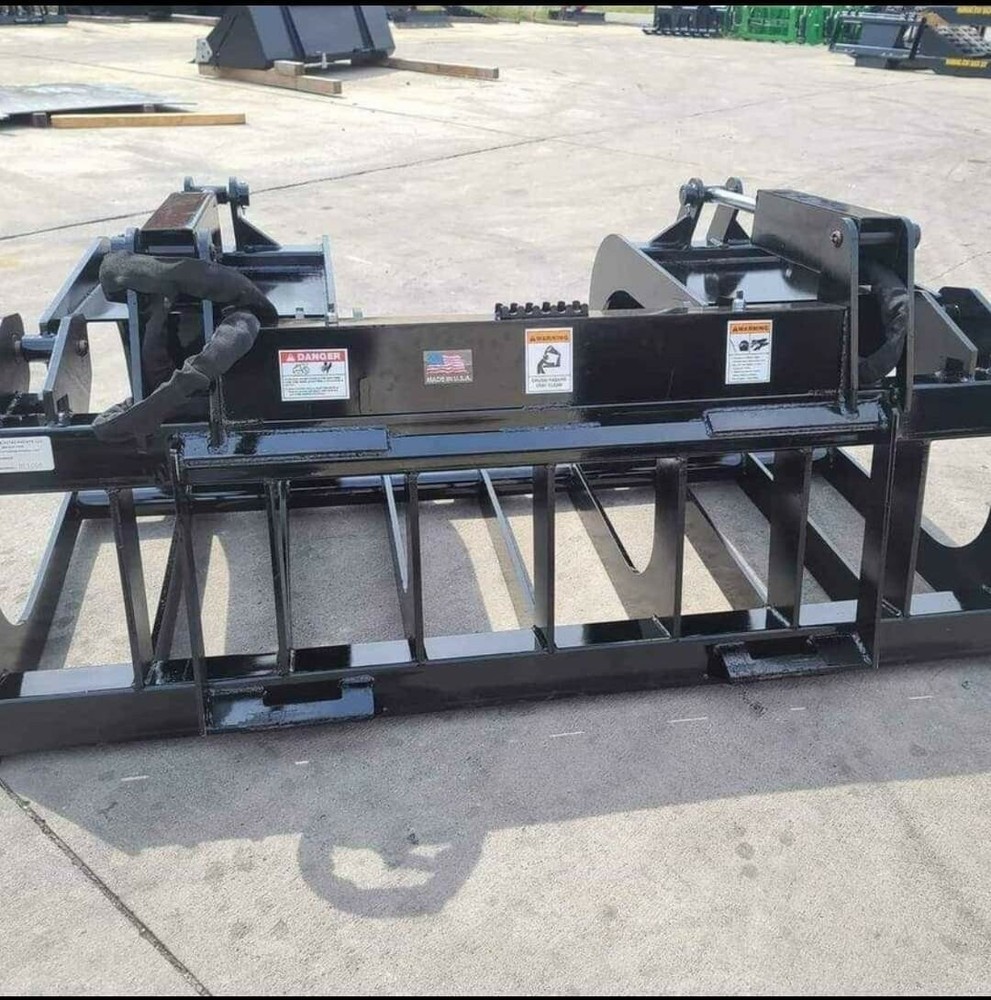 72" Heavy Duty Root Grapple Bucket Attachment For Skid Steer Loader