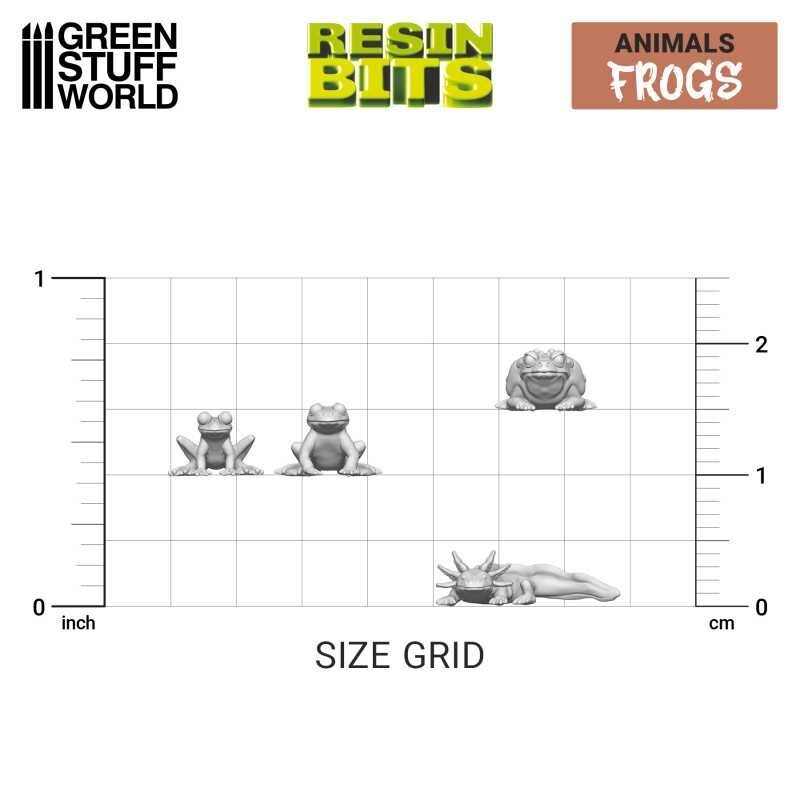 3D printed set - Frogs and Toads - Resin Sigmar Decor Modelling Wargames