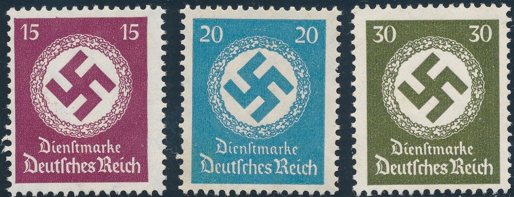 Stamp Selection Germany Official Selection WWII 3rd Reich MNG