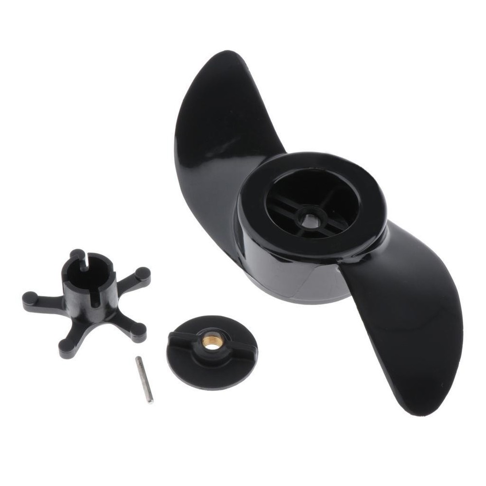 Premium electric outboard propeller with two spare