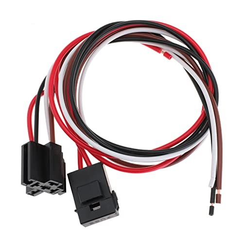 Electric Fan Wiring Kit Waterproof Relay Temperature Sensor Switch Kit