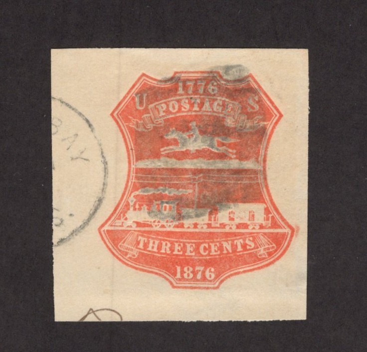 Scott U218 - Envelope Label. Used.      #02 U218