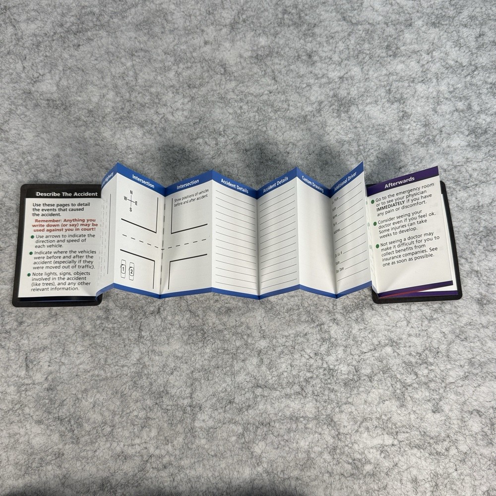 Auto Accident Emergency Kit Flash Camera Guide Pen Flashlight Case Bag Roadside