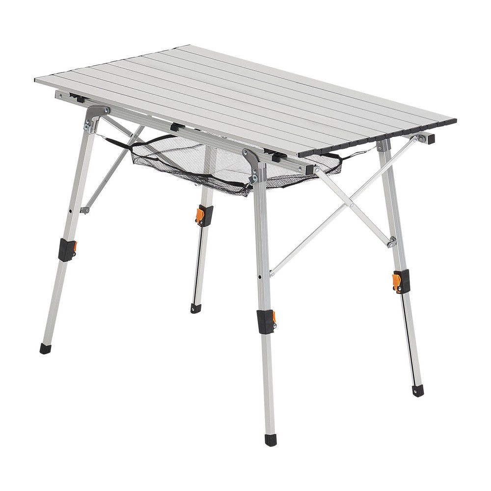 Ultralight Folding Camping Table Aluminum Roll Up with Mesh Layer