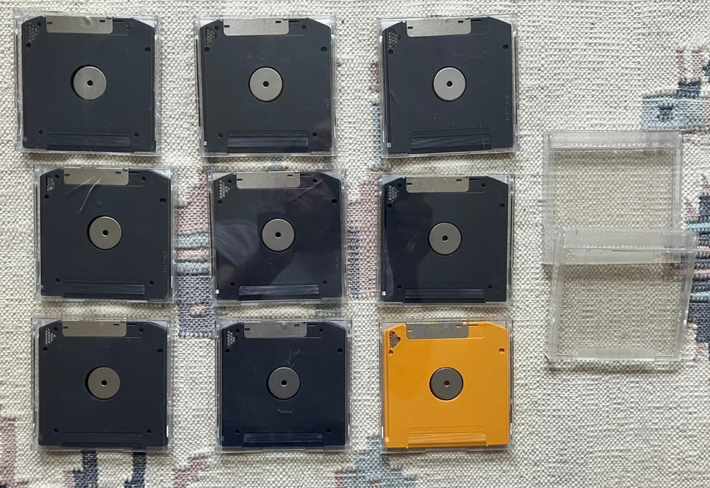 Nine (9) Zip Disk 100MB – Mixed Brands - Fully formatted