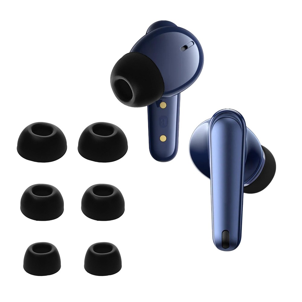 kwmobile 6X Replacement Ear Tips Compatible with Anker Soundcore Black