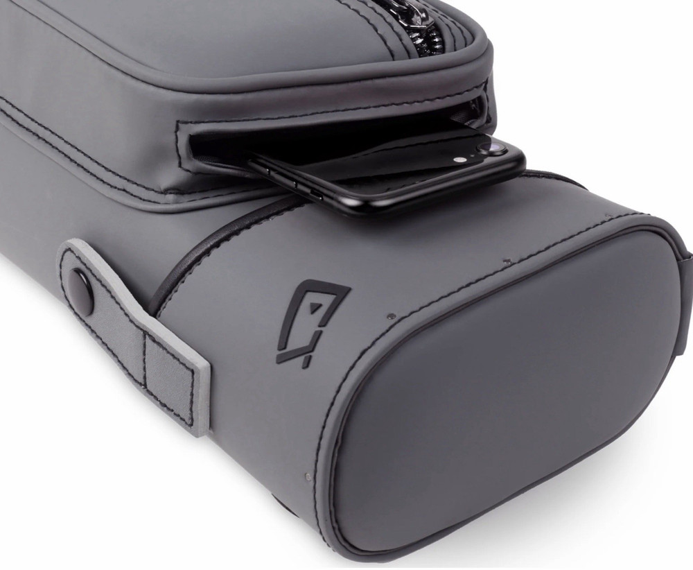 Cuetec Gray Billiard Cue Case with Zippered Pockets and Handle
