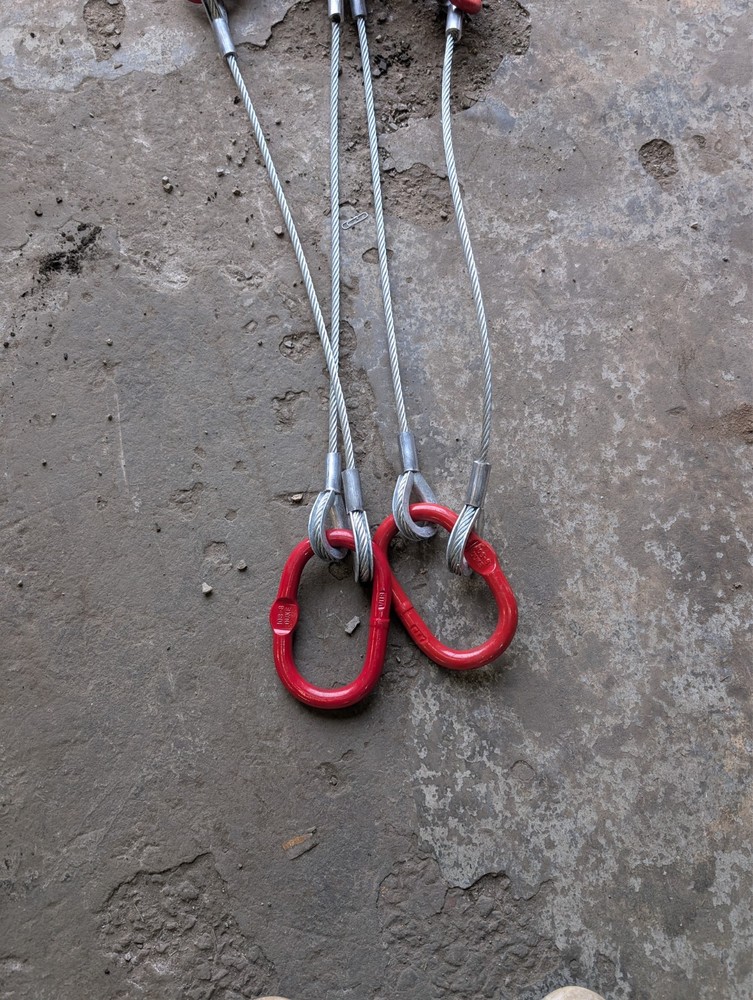 Wire Rope Brother Winch Recovery Trailer Strap - Even Pull System 3 Master Links
