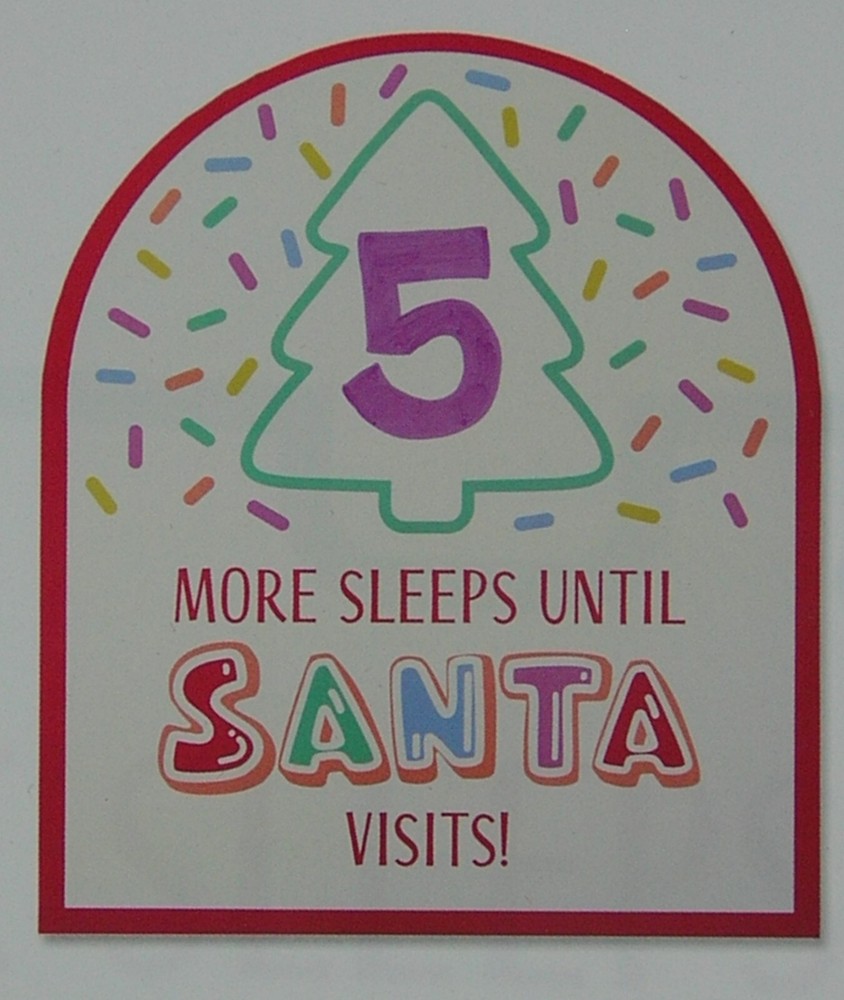 Creatology Christmas Dry Erase Santa Countdown NIP