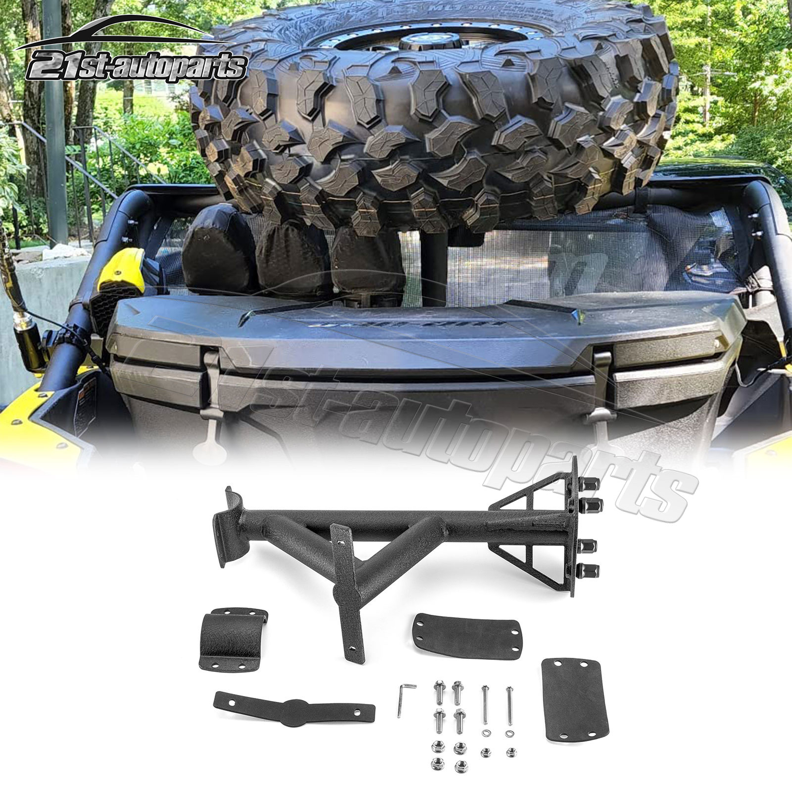 Spare Tire Carrier Mount Fits 2017-2024 Can Am Maverick X3 / X3 Max /Turbo/RR