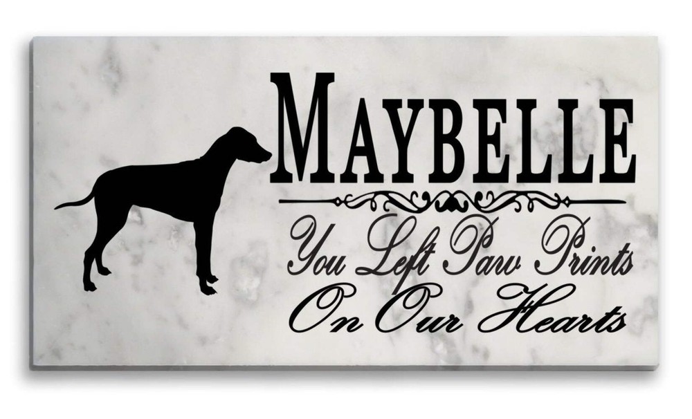 Rhodesian Ridgeback Memorial Stone - Custom Personalized Marble Marker