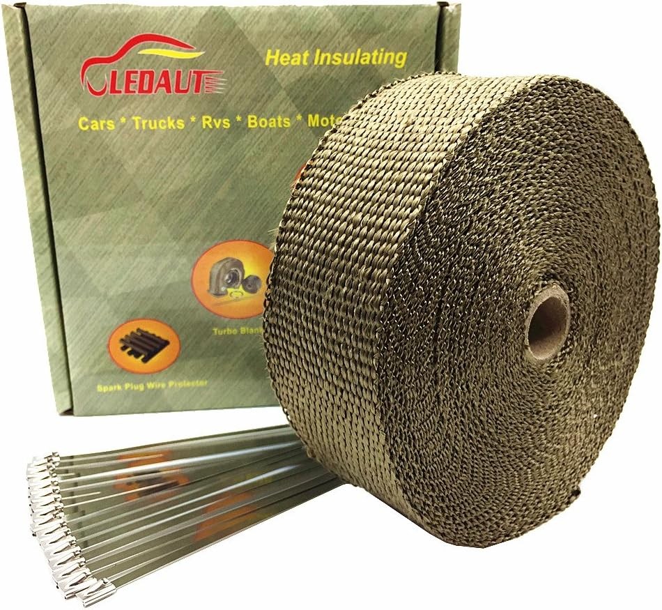 2" x 50' Titanium Exhaust Heat Wrap Roll