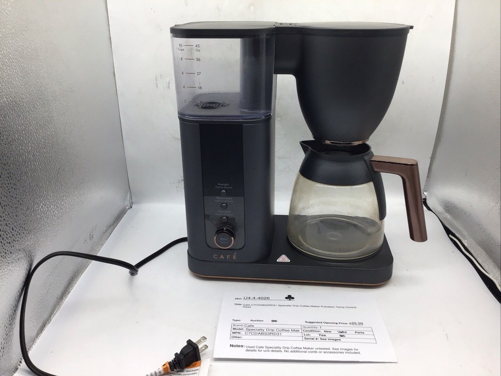 Cafe C7CDABS3RD31 Specialty Drip Coffee Maker Precision Temp Control Read