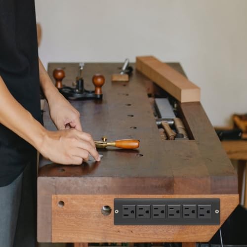 Recessed Power Strip Without USB,Mount Industrial Workshop Power Charge