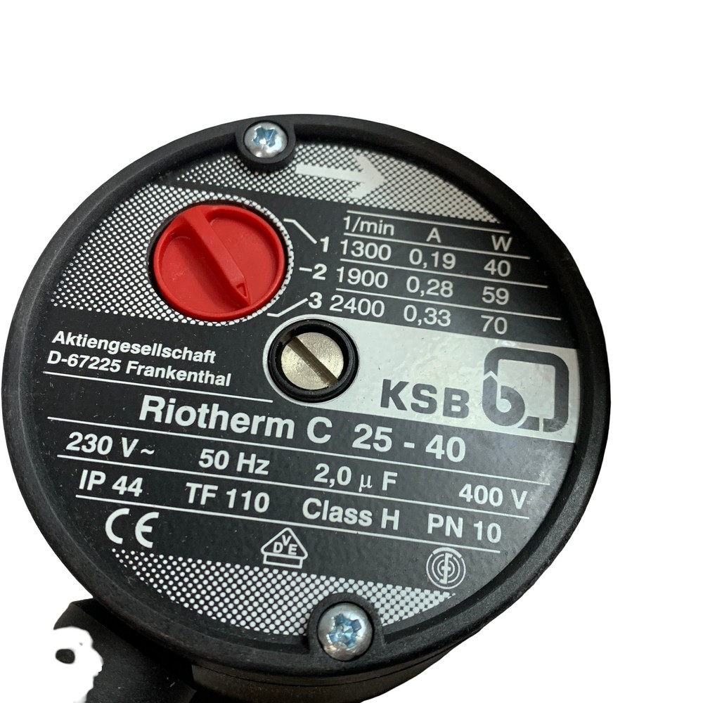 KSB Riotherm C 25-40 Heating Circulation Pump