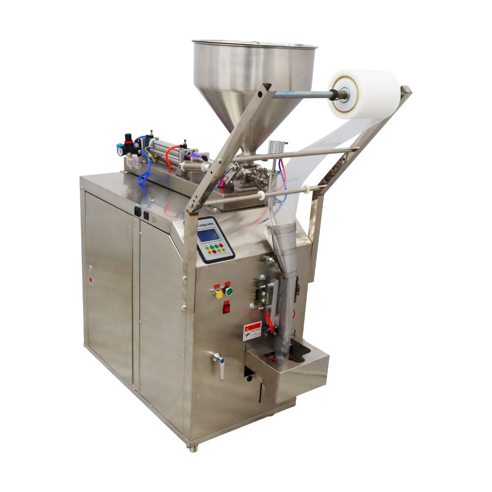 Auto Liquid Paste Fill Package Seal Machine Quantitative Filler w/Control Panel