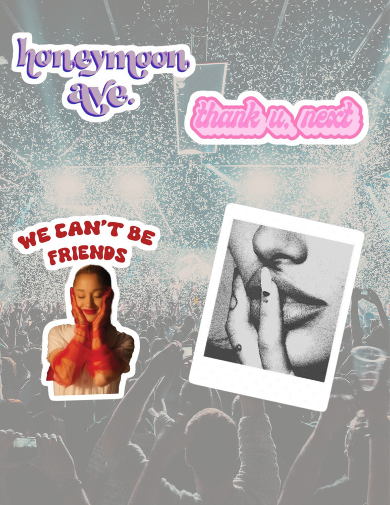 Ariana grande 4pc Stickers Pack