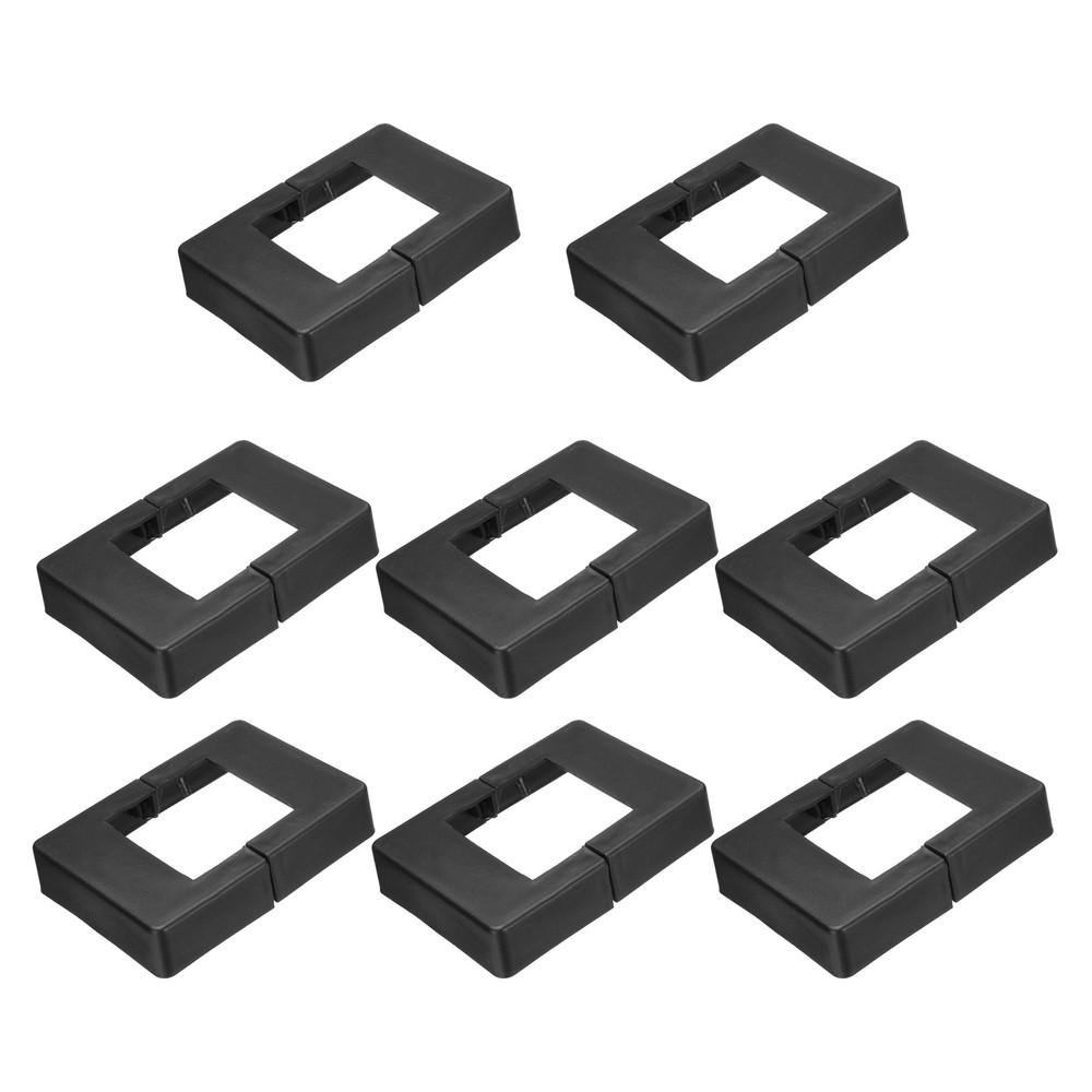 8 Pcs Fence Post Skirt, 2 x 2 Inch Rectangular Split Style Post Base Cover