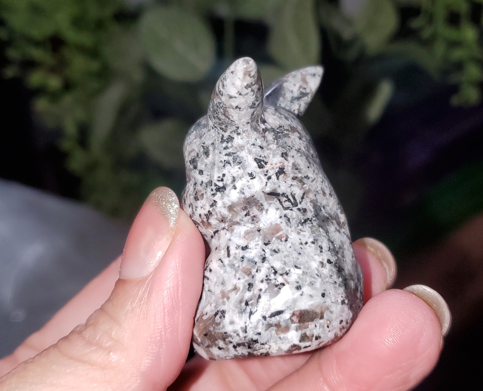 Natural Polished Yooperlite Pikachu Carving 66g