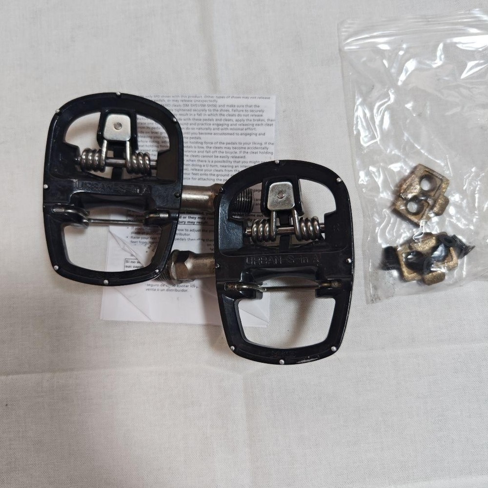 MKS URBAN-S Binding Pedals with Cleats Flat Side Smooth Bearings