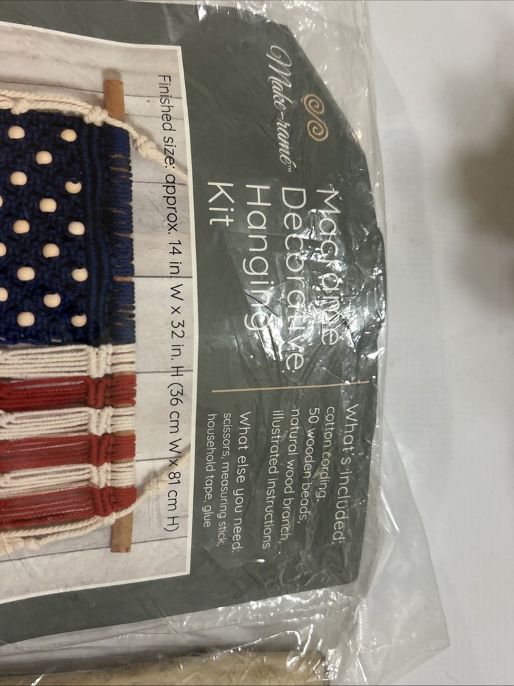 Macrame Hanging Kit Old Glory