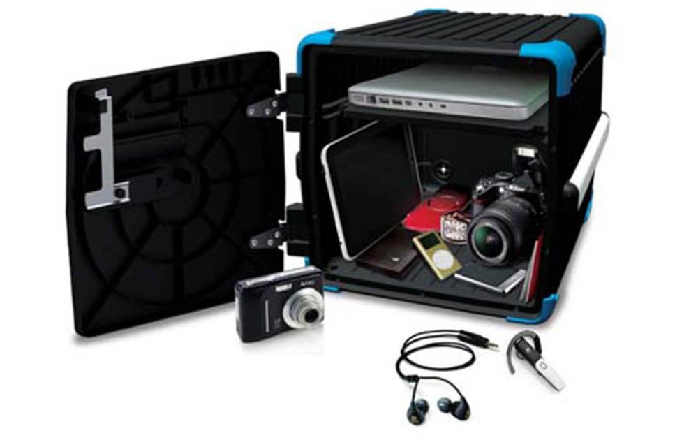 Portable Locker with Combination Safe, strong Cable Tie & Shelf model ML-35P