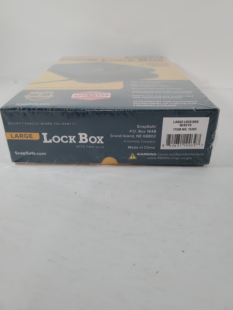 SnapSafe Large Lock Box with 2 Keys
