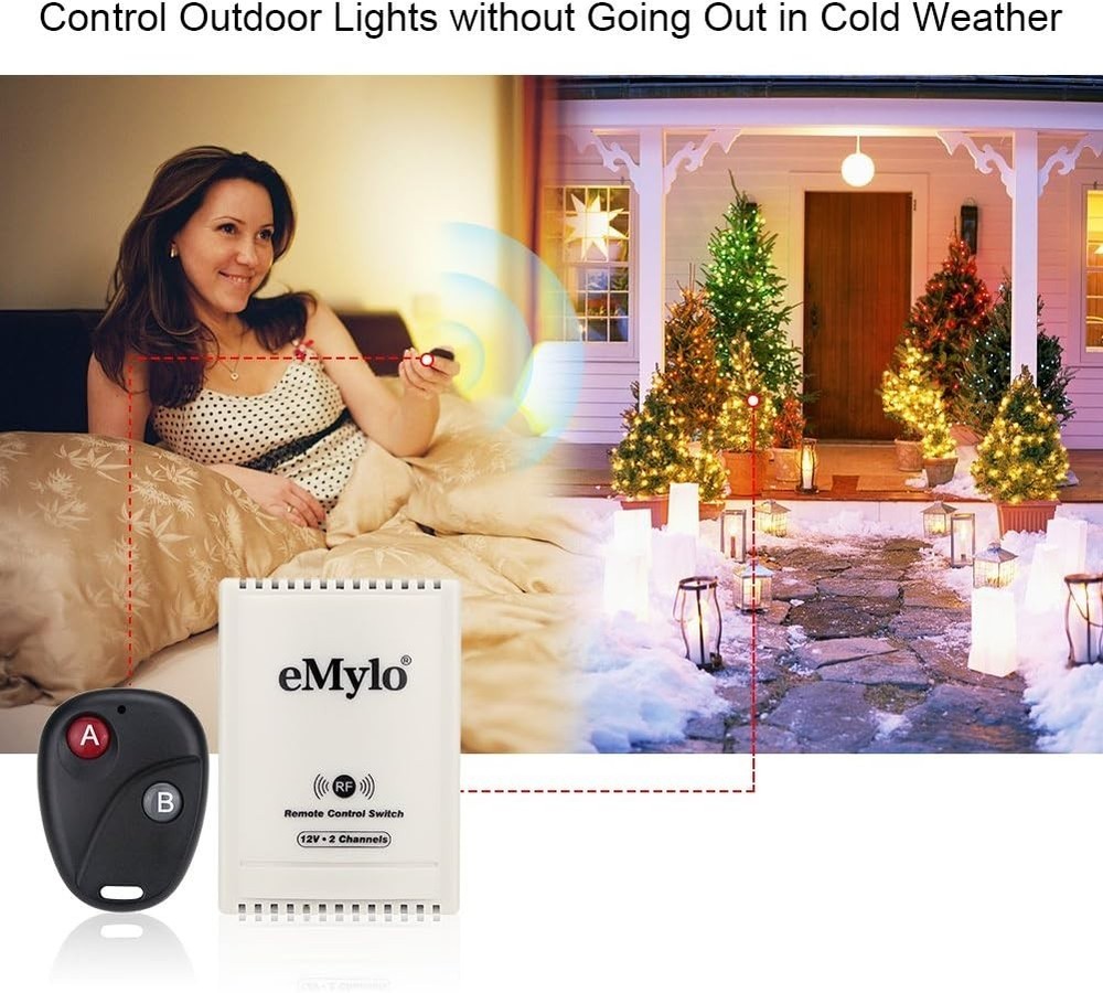 High-Sensitivity 2CH Wireless Relay Remote Control - Flexible Configuration