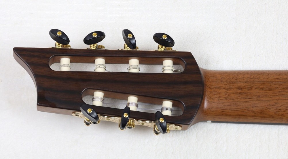 NEW Cathedral Model 107CEL 7-String Classical Harp Guitar w/Cutaway, Pickup Case