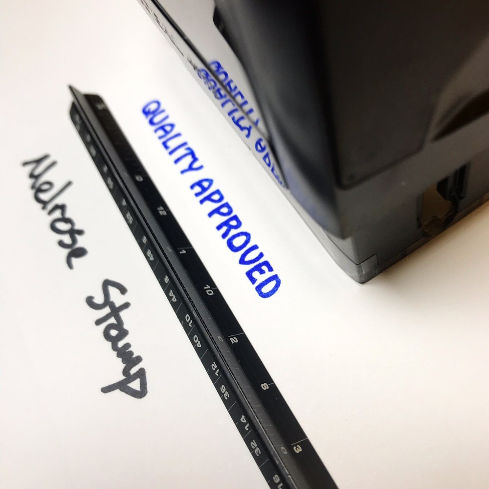 Quality Approved Rubber Stamp Blue Ink Self Inking Ideal 4913